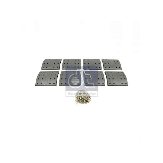 Dt Spare Parts Brake Lining Kit, drum brake to suit Daf