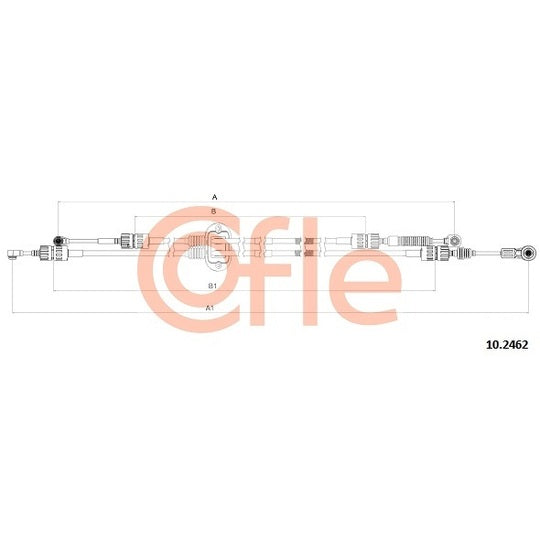 Cofle Cable, manual transmission to suit Ford