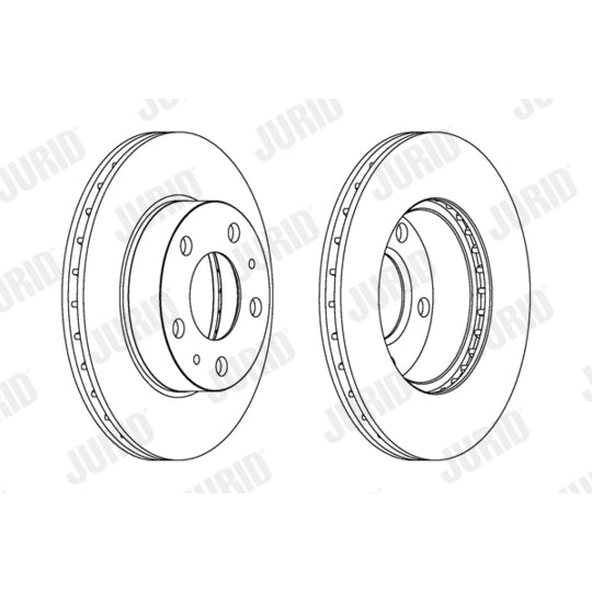Jurid Brake Disc to suit Peugeot, Citroën, Fiat