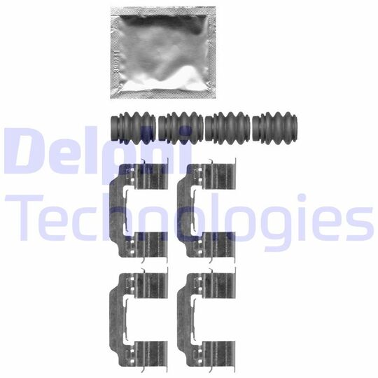 Delphi Accessory Kit, disc brake pad to suit Peugeot