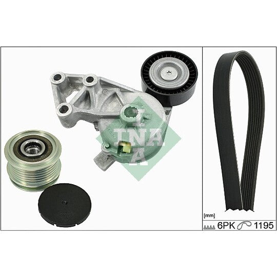 Ina V-Ribbed Belt Set to suit Ford, Audi, VW