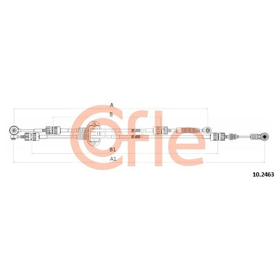 Cofle Cable, manual transmission to suit Ford