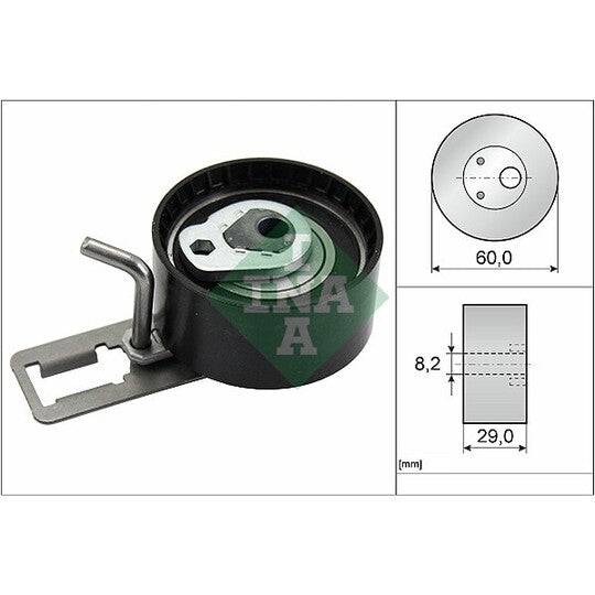 Ina Tensioner Pulley, timing belt to suit Mitsubishi, Toyota, Ford