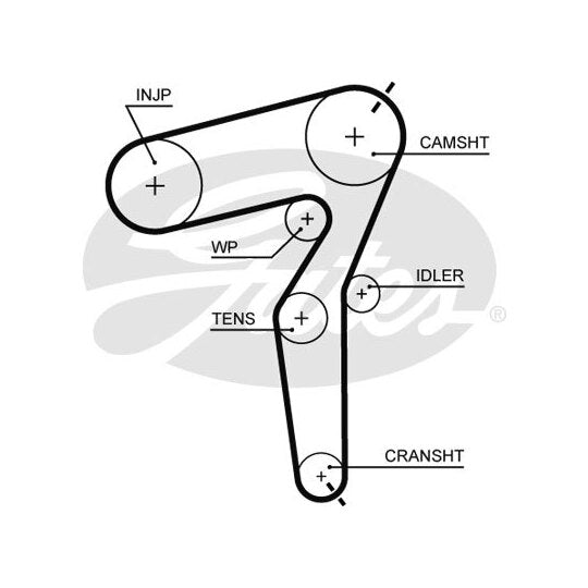 Gates Timing Belt to suit Fiat, Suzuki, Opel