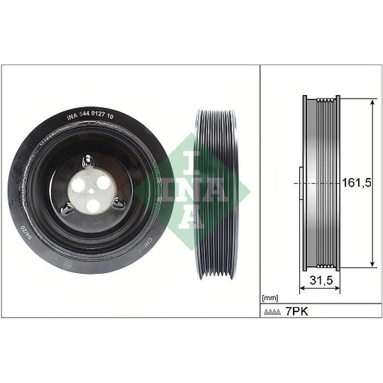 Ina Belt Pulley, crankshaft to suit Ford, Land Rover
