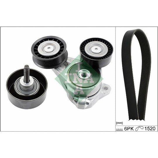 Ina V-Ribbed Belt Set to suit Ford