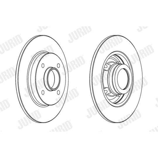 Jurid Brake Disc to suit Peugeot, Citroën