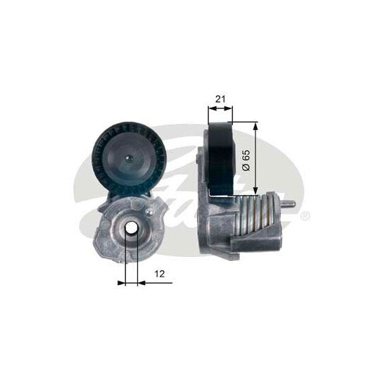 Gates Tensioner Pulley, v-ribbed belt to suit Ford, Volvo