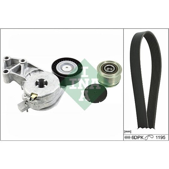 Ina V-Ribbed Belt Set to suit Audi, VW, Seat