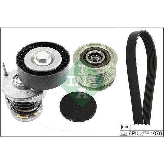 Ina V-Ribbed Belt Set to suit Audi, VW, Seat