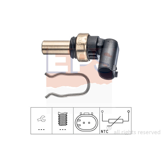 Eps 1.830.387 Sensor, coolant temperature to suit Chevrolet, Opel, Vauxhall
