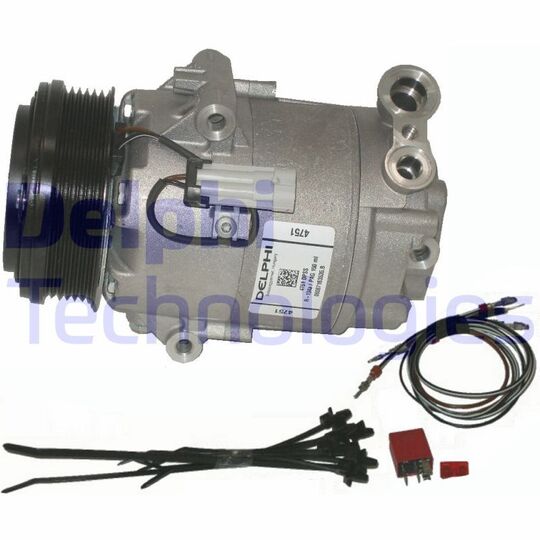 Delphi Compressor, air conditioning to suit Opel, Vauxhall
