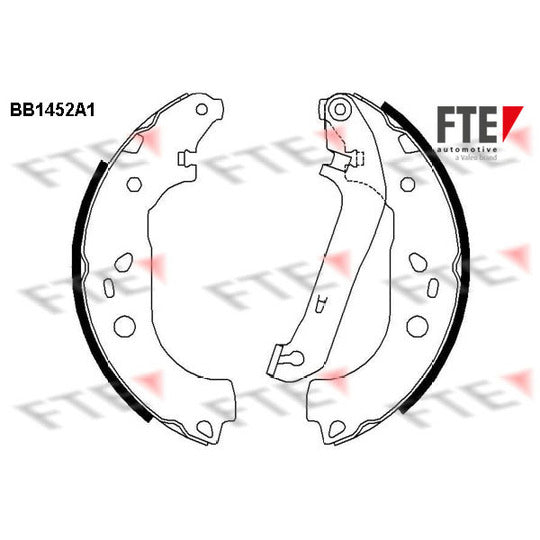 Fte Brake Shoe Set to suit Ford