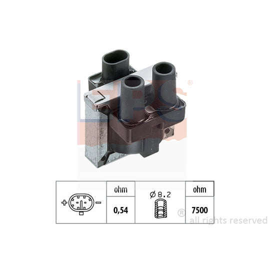 Eps Ignition coil to suit Fiat, Hitachi, Alfa Romeo