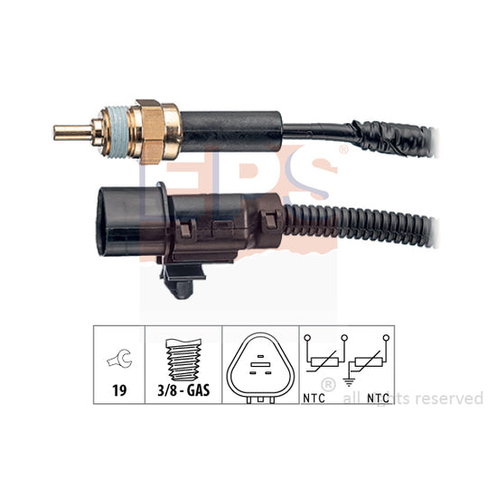 Eps 1.830.374 Sensor, coolant temperature to suit Hyundai
