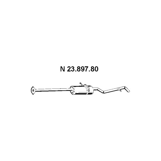 Eberspächer End Silencer to suit Mercedes-Benz
