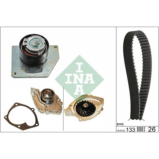 Ina Water Pump & Timing Belt Set to suit Renault, Suzuki