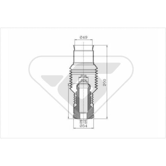 Hutchinson Dust Cover Kit, shock absorber to suit Toyota, Ford, Mazda