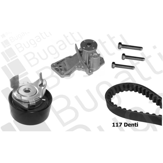 Bugatti Water Pump & Timing Belt Kit to suit Ford, Mazda, Citroën