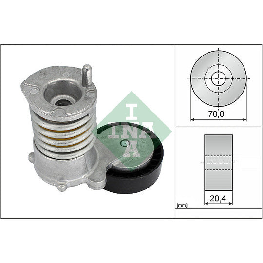 Ina Tensioner Lever, v-ribbed belt to suit Ford, Volvo