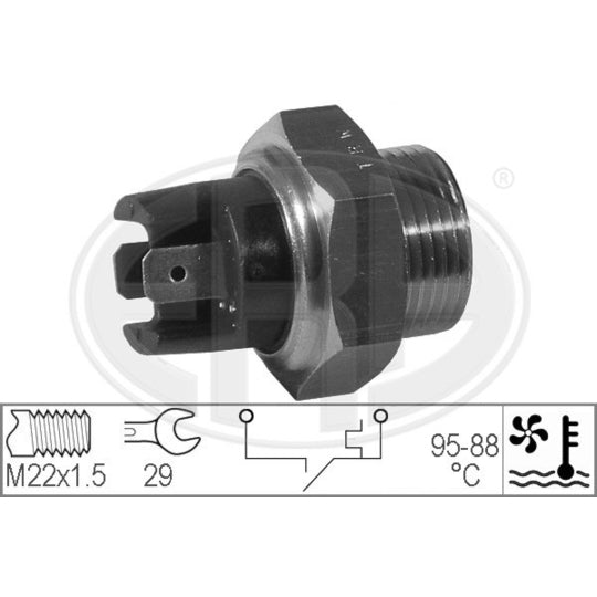Era Temperature Switch, radiator fan to suit VW, Citroën, Land Rover