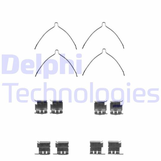 Delphi Accessory Kit, disc brake pad to suit Toyota