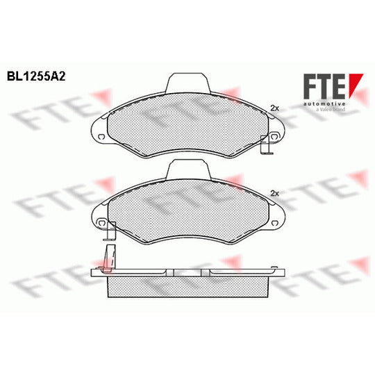 Fte Brake Pad Set, disc brake to suit Ford