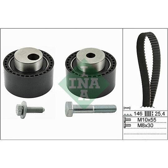Ina Timing Belt Set to suit Peugeot, Citroën, Fiat
