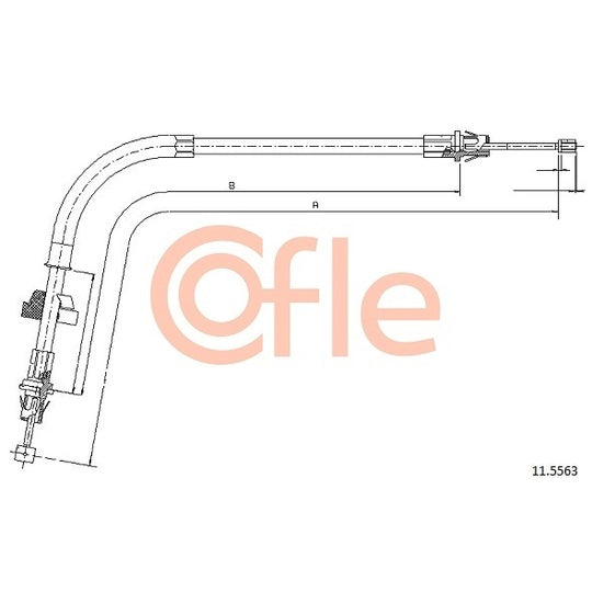 Cofle Cable, parking brake to suit Ford