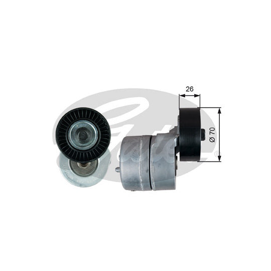 Gates Tensioner Pulley, v-ribbed belt to suit Ford