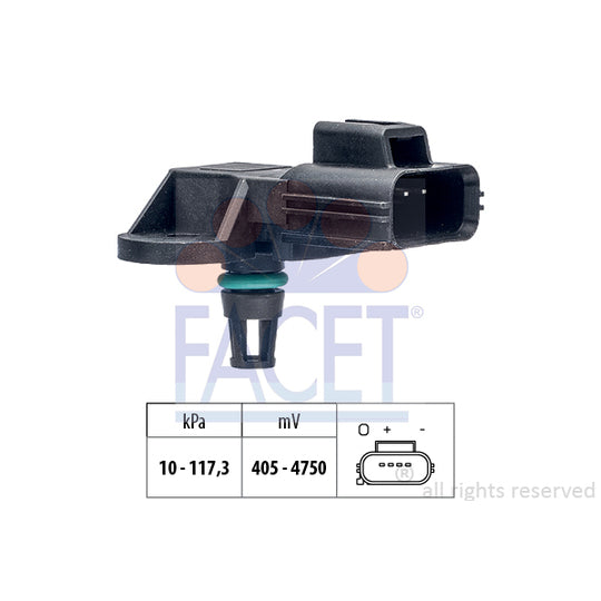 Facet Air Pressure Sensor, height adaptation to suit Ford, Mazda