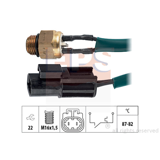 Eps Temperature Switch, radiator fan to suit Nissan
