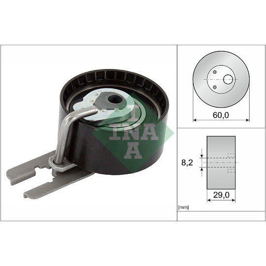 Ina Tensioner Pulley, timing belt to suit Toyota, Ford, Mazda