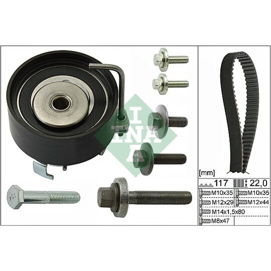 Ina Timing Belt Set to suit Ford, Mazda, Volvo