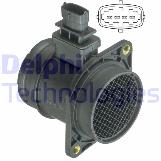 Delphi Air Mass Sensor to suit Fiat, Alfa Romeo, Lancia