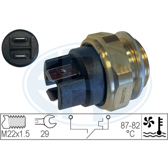 Era 330170 Temperature Switch, radiator fan to suit VW, Fiat