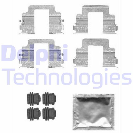 Delphi Accessory Kit, disc brake pad to suit Land Rover