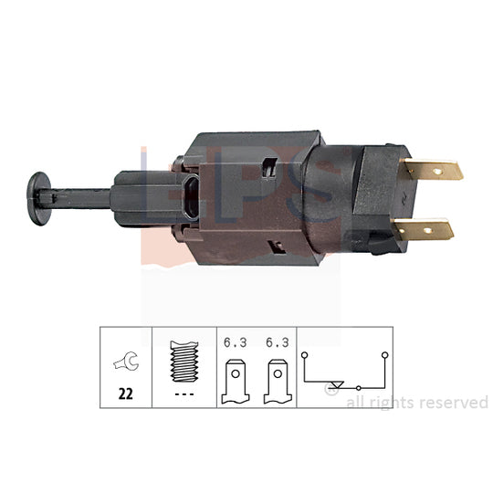 Eps 1.810.050 Brake Light Switch to suit Chevrolet, Land Rover, Mg