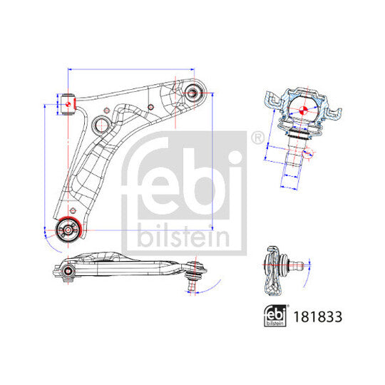 Febi Bilstein Track Control Arm to suit Hyundai