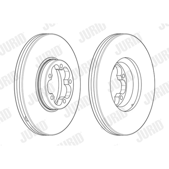 Jurid Brake Disc to suit Ford