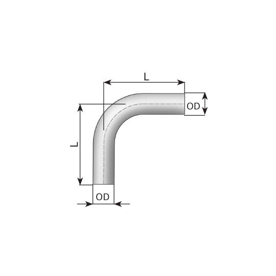 Dinex Exhaust Pipe, universal to suit Ford, Volvo, Opel