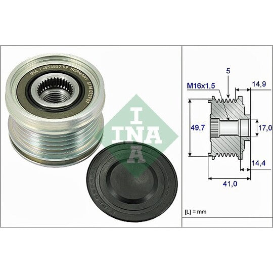Febi Bilstein Pulley, alternator to suit Mercedes-Benz