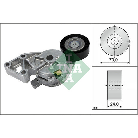 Ina Tensioner Lever, v-ribbed belt to suit Ford, Audi, VW