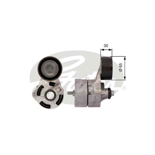 Gates Tensioner Pulley, v-ribbed belt to suit Ford