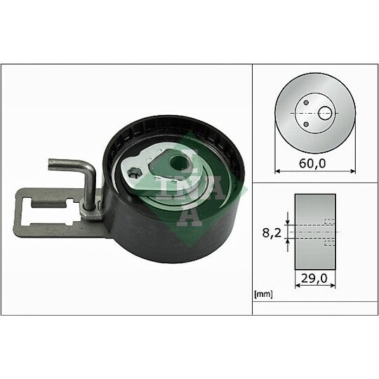 Ina Tensioner Pulley, timing belt to suit Ford, Mazda, Peugeot