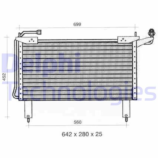Delphi Condenser, air conditioning to suit Jaguar, Daimler