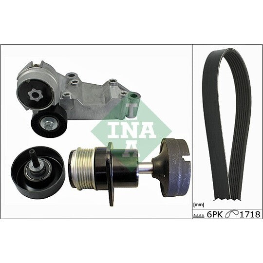 Ina V-Ribbed Belt Set to suit Ford