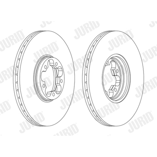 Jurid Brake Disc to suit Ford