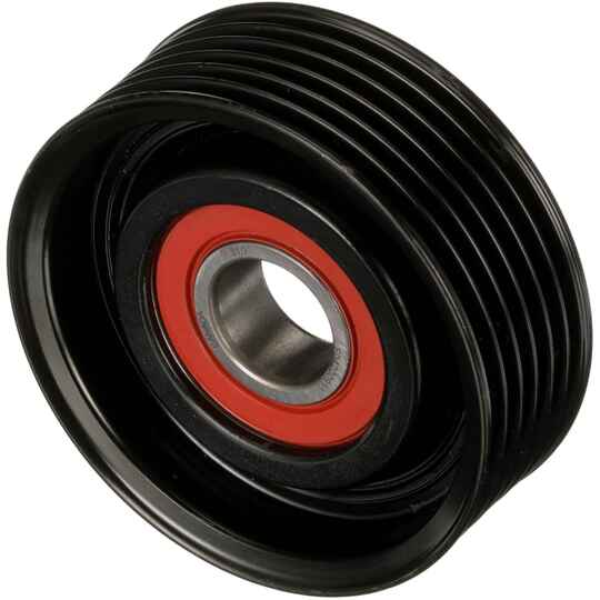 Gates Deflection/Guide Pulley, v-ribbed belt to suit Ford