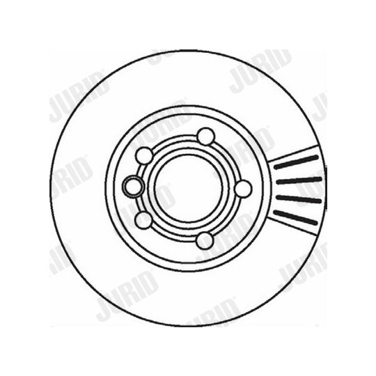 Jurid Brake Disc to suit Ford, VW, Seat